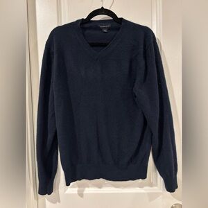 Lands' End Men's Deep Blue Cashmere Sweater